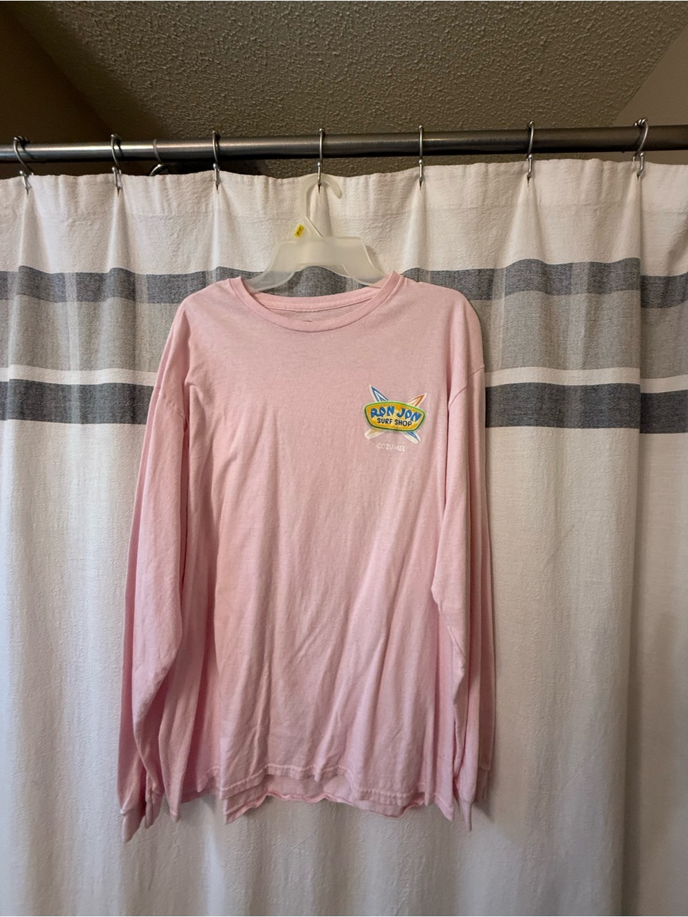 Long sleeve pink shirt